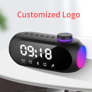 X919 2025 Hot Selling Music Player Led <strong>Bluetooth</strong> <strong>Speaker</strong> With <strong>Digital</strong> Display Tf Card Desk Table Alarm Clock <strong>Speaker</strong> - Product Image 1
