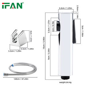 Ensemble de douche bidet IFAN ABS, durable, écologique, robinet de santé, ensemble portable, <span class=keywords><strong>kit</strong></span> d'<span class=keywords><strong>hygiène</strong></span> pour toilettes à main moderne - Product Image 4