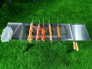 Updated Portable Charcoal Grill for <strong>BBQ</strong>, Quick Folding Grill, Stainless Steel <strong>Foldable</strong> <strong>BBQ</strong> Grill for Outdoor Camping - Product Image 2
