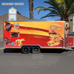 Remolque de Comida Rápida DOT CE Square Juice Kitchen para Venta Ambulante de Bebidas, Pizza, Helados y Comida Rápida - Product Image 5