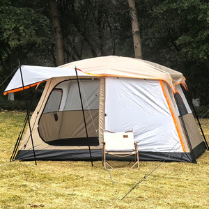 Nouvelle <span class=keywords><strong>tente</strong></span> <span class=keywords><strong>de</strong></span> camping double couche personnalisable pour l'extérieur, imperméable et anti-UV, pour 1 à 6 personnes, <span class=keywords><strong>tente</strong></span> <span class=keywords><strong>de</strong></span> camping multi-personnes - Product Image 2