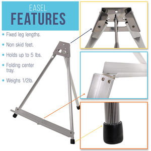 Panwenbo yüksek alüminyum masa Foldab ekran şövale taşınabilir sanatçı Tripod <span class=keywords><strong>stand</strong></span>ı - Product Image 3