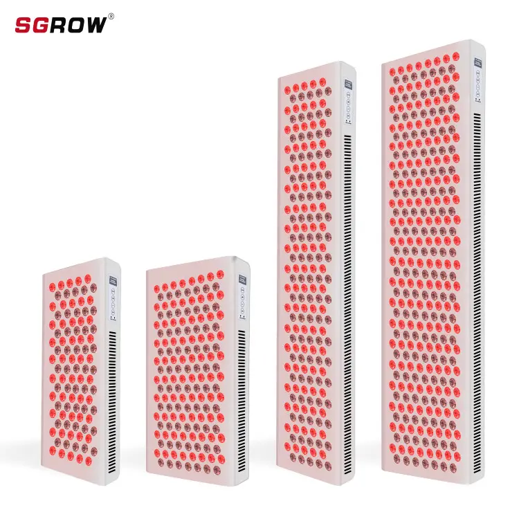 SGROW อุปกรณ์แสดงผลดิจิทัลอัจฉริยะเกรด1500W,อุปกรณ์กายภาพบำบัดไฟ LED อินฟราเรดสีแดงบำบัดแผงอุปกรณ์ทางการแพทย์