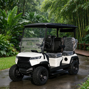 Carrito de Golf Eléctrico Personalizado de 4 Plazas con Pantalla en el Tablero, Sistema de Audio y Ruedas de 14 Pulgadas - Product Image 1