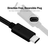 Kabel USB C Kecepatan Transmisi Data Tinggi 5Gbps Tipe C