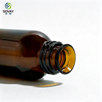Flacon en verre ambré modèle A B pour huiles essentielles, 5-120 ml, avec bouchon à vis, pour aromathérapie et cosmétiques