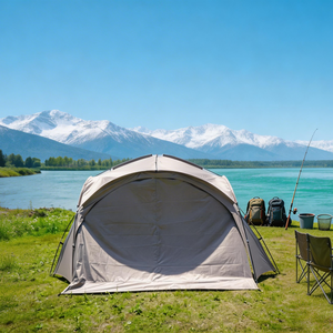 Grande Tente Dôme de Camping avec Parois Latérales Amovibles, Imperméable, pour Camping en Groupe Familial, Pique-nique, Fête, Plage, <span class=keywords><strong>Abri</strong></span> d'Ombrage Extérieur - Product Image 4