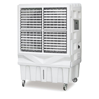 Mejor Precio, Enfriador de Aire Evaporativo Móvil de CC de 30000m3/h, Motor y Bomba de 750W, Aire Acondicionado Comercial de Alta Velocidad