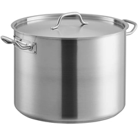 Marmite de cuisson commerciale de grande taille pour restaurant, 50/100 L, en acier inoxydable, ustensiles de cuisine robustes, induction, grandes marmites de cuisson