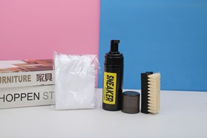 Sports Shoe Care Set White Household Cleaning <b>Tools</b> <b>Accessories</b> Dry Cleaning Foam <b>Machine</b> Three-Piece Shoe Shine Cleaning - Product Image 6