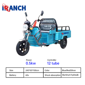 2023 vente en gros mobilité Tricycle électrique E Scooter personnes handicapées trois roues vélo 2 passagers Scooter électrique à vendre - Product Image 4
