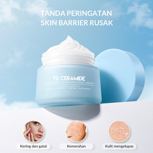 Crème non comédogène réduisant les rougeurs et les desquamations, complexe 7X Céramide, crème réparatrice de la barrière cutanée pour le visage - Product Image 1