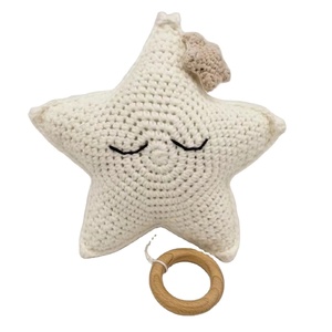 Nueva llegada personalizada hecha a mano <span class=keywords><strong>de</strong></span> ganchillo Amigurumi estrella <span class=keywords><strong>caja</strong></span> <span class=keywords><strong>de</strong></span> música <span class=keywords><strong>para</strong></span> bebé recién nacido - Product Image 1