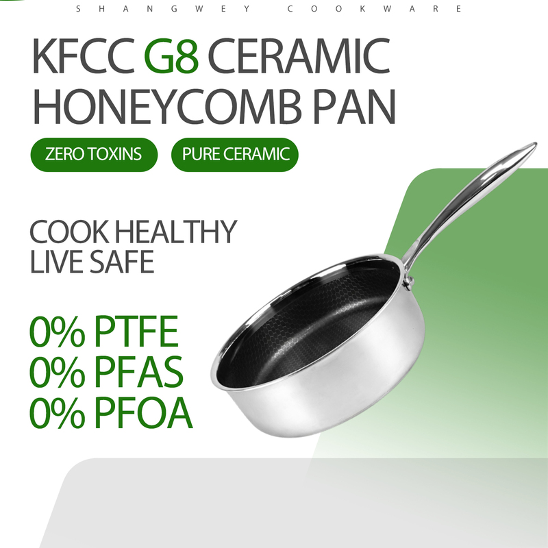 KFCC G8 Ceramic Saute Pan Cooking