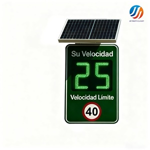 Señal <span class=keywords><strong>de</strong></span> Velocidad con Radar Solar, Versión en Español "Su Velocidad", Pantalla LED <span class=keywords><strong>de</strong></span> Velocidad para Zonas Escolares y Seguridad Vial - Product Image 1
