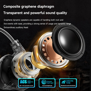 หูฟังเกมมิ่งแบบถอดสายได้ HIFI รุ่นส่วนตัว หูฟังแบบไดนามิกพร้อมไมโครโฟนสำหรับพีซีและสมาร์ทโฟน - Product Image 3