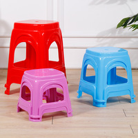 Tabourets empilables en plastique souple extra épais pour adultes, chaises de salle à manger et bancs en plastique multi-usages pour enfants