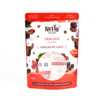 Conception imprimée personnalisée impression UV finition 3D 3.5g de pochette plate en plastique mylar forme sacs d'emballage alimentaire pour bonbons gommeux