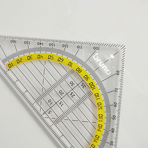 16cm Geometry 45 Degree Half-Square Triangle <strong>Ruler</strong> Protractor Triangle <strong>Ruler</strong> - Product Image 3