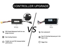 Kit de conversion de moteur de moyeu de vélo électrique MTX 48v 52v 2000w avec batterie au lithium Tiger Shark