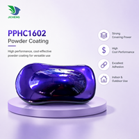Peinture en poudre PPHC1602 bleu-royal violet à chaud, revêtement électrostatique en poudre époxy pure pour couverture