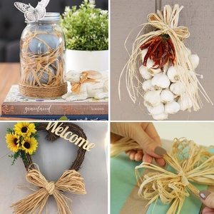 Cinta de Rafia Natural Personalizada de 50g, Emagic HB-D045, Económica para Manualidades, Decoración, Tejido, Floristería, Ramos, Jardín - Product Image 6