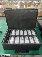 Projecteurs LED RGBWA UV rechargeables au lithium-ion avec contrôle APP/DMX512 sans fil, activation sonore, intensité variable, indice de protection IP33, éclairage de scène