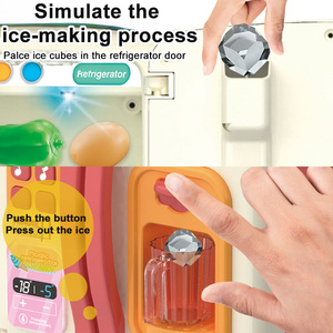 Vente en gros de mini glaçons à pulvérisation électrique rose Réfrigérateur Ensemble de jeu Appareils de <span class=keywords><strong>cuisine</strong></span> Jouet pour enfants Cadeau pour filles et garçons - Product Image 4