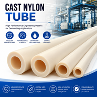 Tige en Nylon MC solide tige en plastique Pa6 Mc barre en Nylon MC tube en nylon rempli de disulfure de molybdène