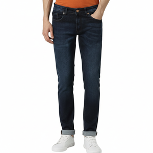 Pantalones vaqueros de gran tamaño personalizados de cintura media para hombre, ropa de calle de diseño único, estilo informal, precio razonable, servicio OEM ODM, tela vaquera - Product Image 1