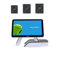 Terminal de commande de restaurant à prix d'usine Android POS pliable de bureau de 15.6 pouces avec écran tactile en verre pour point de vente