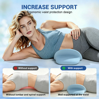 Oreiller de sommeil en mousse à mémoire de forme souple, coussin de soutien lombaire multifonctionnel pour soulager les douleurs aux hanches et à la sciatique, oreiller pour dormeurs latéraux