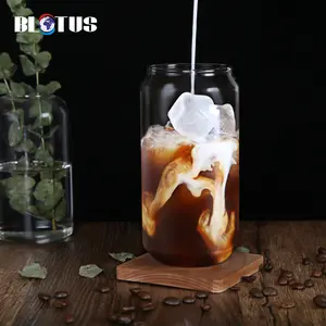 JA Sublimation anpassen 16oz 20oz Bier Soda Kaffee dose geformte Dosen Dosen Glas Pint Gläser Becher mit Bambus deckel Stroh Tasse