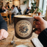 Personalisierte Maßgefertigte Kraftpapier Runde Logo-Aufkleber Selbstklebende Vintage Kraftpapier-Etiketten-Rolle für Seifenbox Kaffeetasse