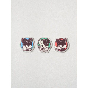 Custom Logo Acrylic Character Magnets 3-Piece <b>Resin</b> Fridge Sticker Cartoon for Advertising Weddings Magnetic Stick-On <b>Gift</b> Idea - Product Image 1