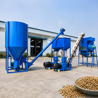Machinerie de production d'aliments en granulés pour poulets de chair et pondeuses, système de pesage et d'emballage automatique pour aliments à formule équilibrée