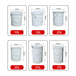 Seau rond en fer pour peinture <span class=keywords><strong>chimique</strong></span>, 0,1-30L, avec anse, vente en gros, conteneur de peinture au latex, qualité export, sécurité garantie - Product Image 4