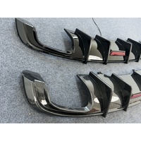 Lèvre de pare-chocs arrière de remplacement pour Audi A4/S4 Diffuseur arrière avec feux horizontaux 2017-2019