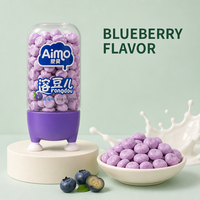 Aimo Fruity Baby Jelly Bean Protein Probiotics Healthy Snack Sweet Taste Semi-Soft Texture Drop Biscuits Box 16g 12 Months Shelf
