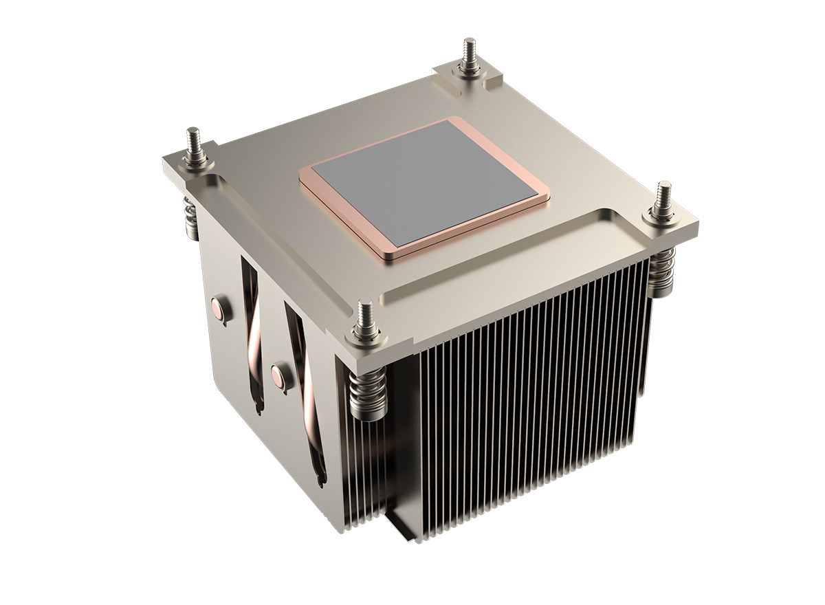 2U Server CPU Cooler with Aluminum Zipper Fins, 4 Heatpipes, LGA1700, Vapor  Chamber Air Cooling, Quiet Performance - CE Certified