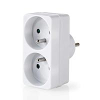 Adaptateur secteur 2 voies de type E français Pheiyon, 16A 230V Max 3680W, IP20, matériau PP, prise murale industrielle, CE RoHS, atelier commercial