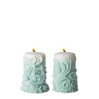 Moule en silicone pour bougie parfumée en forme de pilier rond sculpté Wenxin, bricolage, spirale, diffuseur de parfum pour la Saint-Valentin, cadeau en pierre