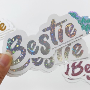 Adesivi Olografici Personalizzati con Logo, Impermeabili, Fustellati in Vinile, con Stampa a Caldo Glitterata, Adesivi Decorativi Olografici - Product Image 2