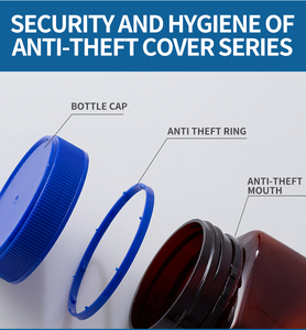 Hổ phách 500g 1000g hình lục giác Pet mật ong container lọ nhựa cho mật ong rỗng bao bì chai mật ong với làm xáo trộn Nắp rõ ràng - Product Image 5