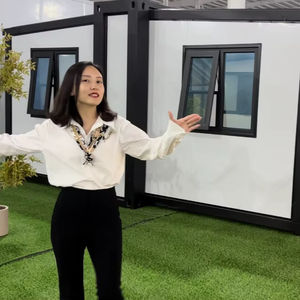 Precio de fábrica, almacén barato, 20 pies, 40 pies, prefabricado, a prueba de viento, impermeable, ignífugo, casa contenedor extensible con una habitación - Product Image 1