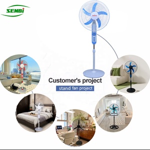 Mooved 18 אינץ 'ac dc 12v מאוורר סולארי נטענת 5 להבים 3 מהירויות עם usb/light - Product Image 3