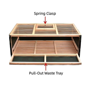High Quality Foldable Wooden Bird Training <strong>Box</strong> for Pigeons Lightweight Durable Rectangle Design 40cm Model Outdoor Pet House - Product Image 4