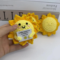 Crochet positif soleil soleil crochet poupées tricoté décor à la maison émotionnel crochet cadeaux cadeaux de remise des diplômes pour la saison des enseignants