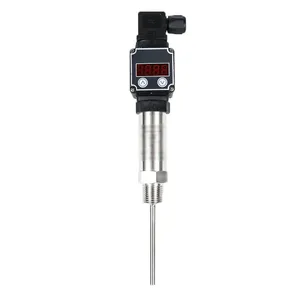 DC 24V công nghiệp dẫn nhiệt độ Transmitter cảm biến sâu 50mm <span class=keywords><strong>PT100</strong></span> chèn 0-500c phạm vi 4-20mA 0-10V RS485 giao diện ODM - Product Image 3