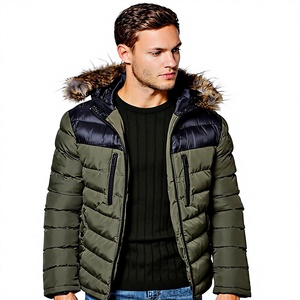 Chaqueta de Plumón con Capucha de Alta Calidad, Personalizada, Talla Grande, Abrigo Acolchado Grueso de Invierno para Hombre - Product Image 1